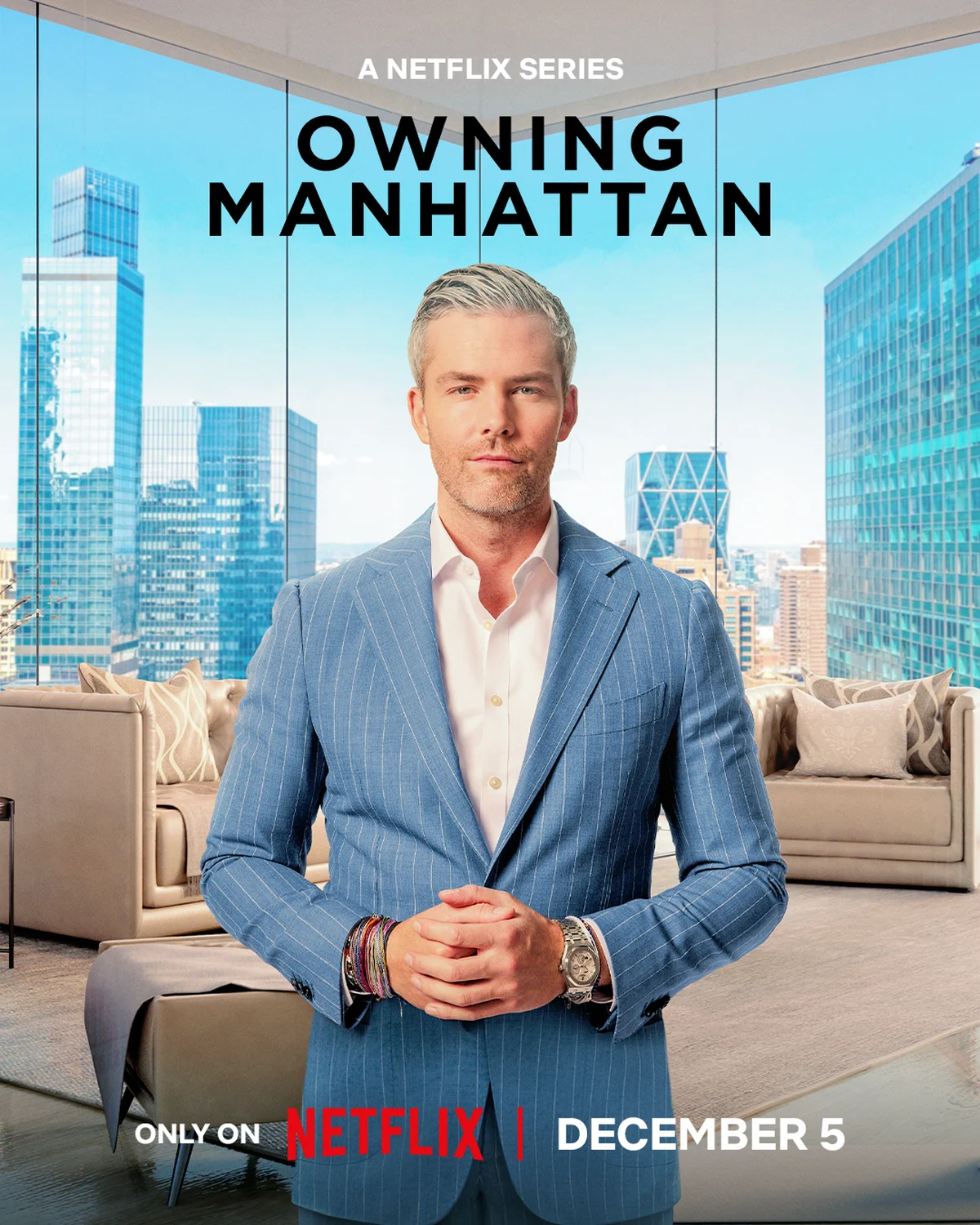 Owning Manhattan promotional artwork featuring Ryan Serhant